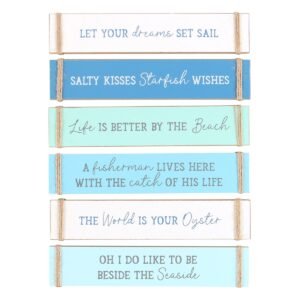 Pack of 6 Nautical Block Signs